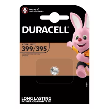 Pila de un solo uso Duracell 399/395 SR57 óxido de plata (S)