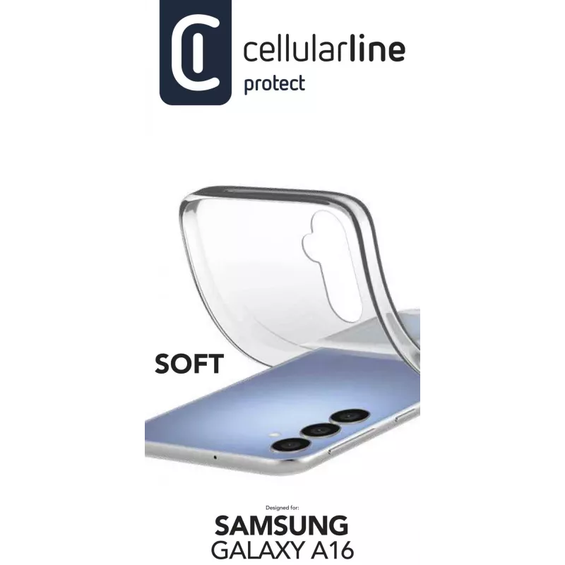 Cellularline Soft - Galaxy A16 funda de goma blanda, cubierta, Samsung, Galaxy A16, 17 cm (6,7