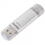 Memoria USB Hama C-Laeta 128 GB USB Type-A / USB Type-C 3.2 Gen 1 (3.1 Gen 1) plata