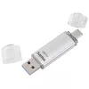 Memoria USB Hama C-Laeta 128 GB USB Type-A / USB Type-C 3.2 Gen 1 (3.1 Gen 1) plata