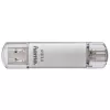 Memoria USB Hama C-Laeta 128 GB USB Type-A / USB Type-C 3.2 Gen 1 (3.1 Gen 1) plata