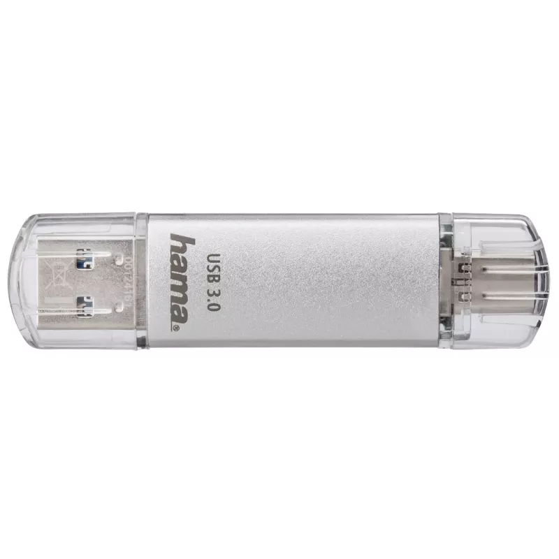 Memoria USB Hama C-Laeta 128 GB USB Type-A / USB Type-C 3.2 Gen 1 (3.1 Gen 1) plata