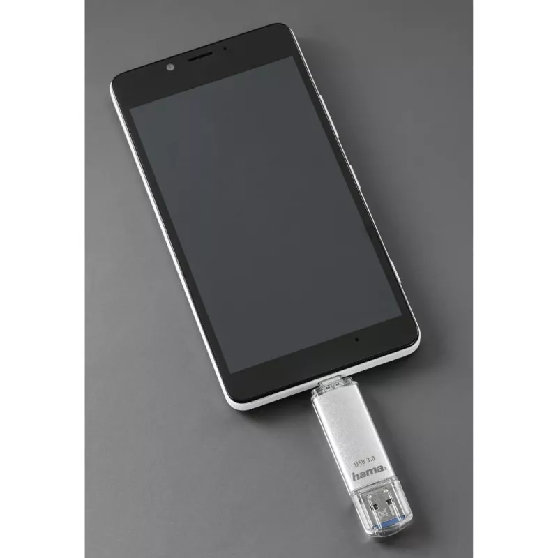 Memoria USB Hama C-Laeta 128 GB USB Type-A / USB Type-C 3.2 Gen 1 (3.1 Gen 1) plata