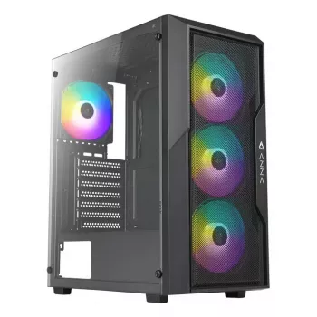 Caja de PC Azza Fighter Midi Tower negra