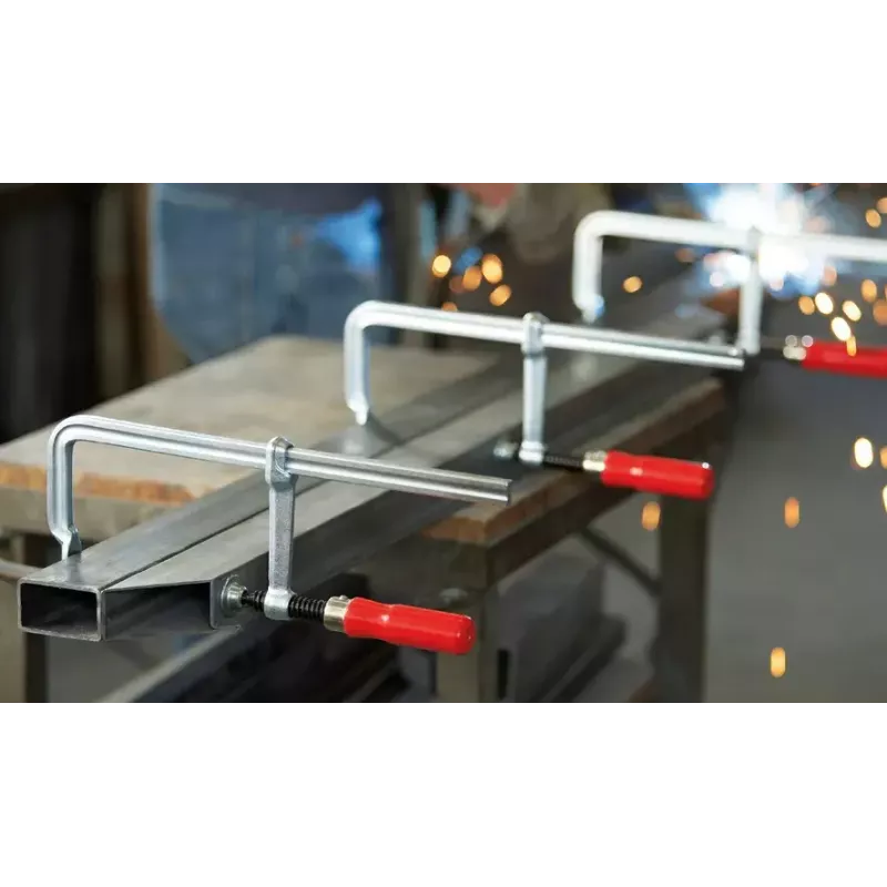 Sargento en F Bessey GS16 — abertura 16 cm, cuerpo de aluminio, detalles rojos