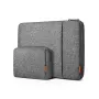 Inateck LB01006/S1 bolsa para portátil con bolsillo para accesorios, 13,3 pulgadas, gris