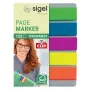 Marcapáginas Sigel HN610 marcapáginas flexible azul verde naranja violeta amarillo