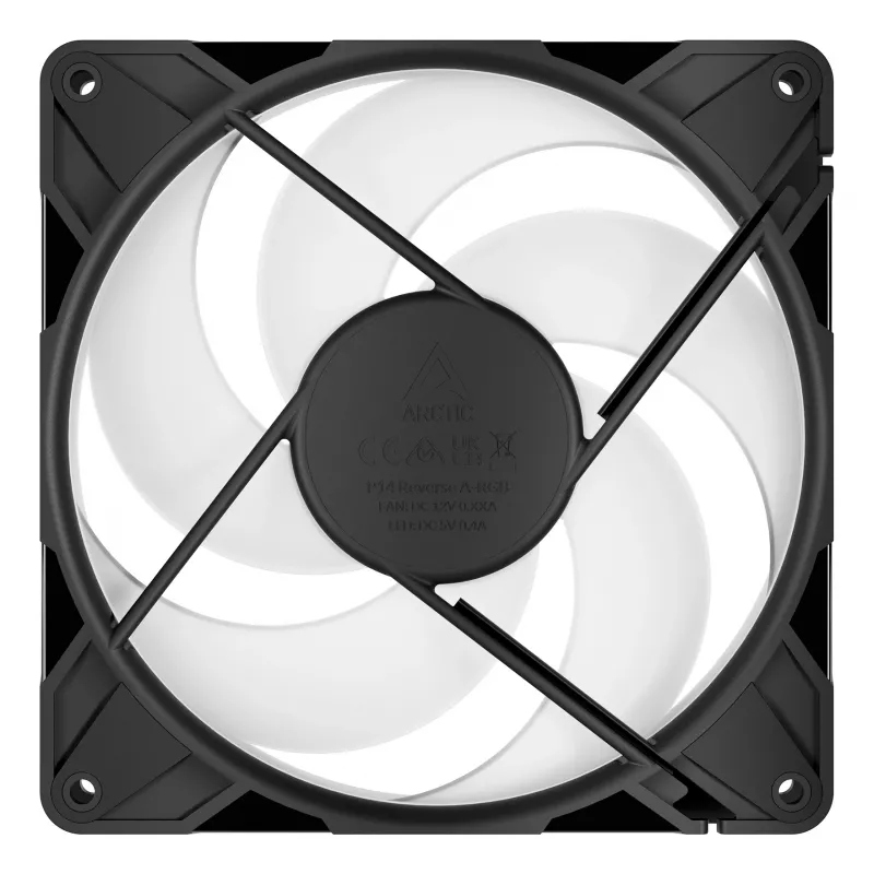 ARCTIC Freezer P14 Pro Reverse A-RGB - pack de 3 - ventilador A-RGB PWM de 140 mm con distribuidor de cables