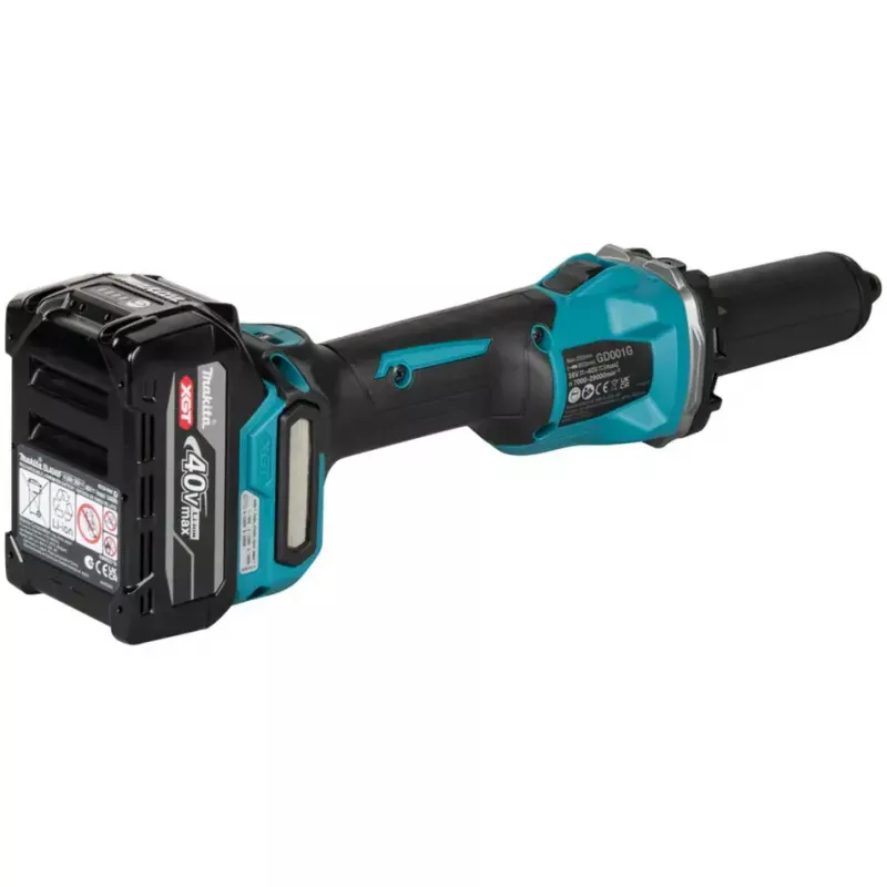Amoladora recta a batería Makita GD001GZ XGT 40V (solo cuerpo, negro/azul)