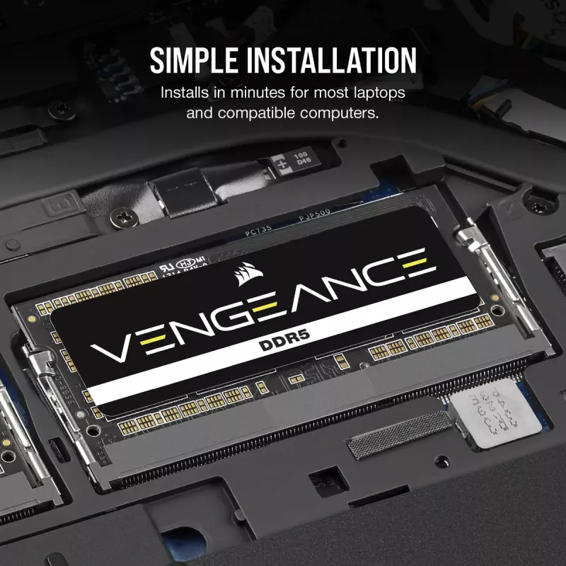 CORSAIR Vengeance DDR5 SDRAM 24GB 2600MHz CL44 no-ECC SO DIMM 262-PIN