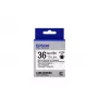 Cartucho de etiquetas Epson transparente LK-7TBN negro/transparente 36 mm (9 m)