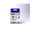 Cartucho de etiquetas Epson transparente LK-7TBN negro/transparente 36 mm (9 m)