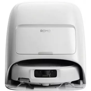 Robot aspirador y fregasuelos DJI ROMO S (versión con depósito de agua) — blanco, 4,4 kg, 0,26 L de polvo, depósitos de 4 L de agua limpia / 3,2 L de agua sucia, 5000 mAh