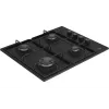 Placa de gas integrada Beko HIBG64120SB, 4 zonas, control mecánico