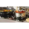 Set de ollas Tefal Duetto+ G719S7, acero inoxidable, 7 piezas (cacerolas con mango Ø16/20/24 cm, olla baja Ø16 cm), inducción, tapas, apto para horno hasta 250°C
