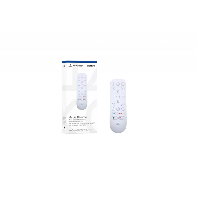 Sony Media Remote, consola de juegos, TV, inalámbrico IR, botones, blanco