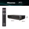 Proyector HISENSE PT1 3D Smart TV, nativo 16:9, Wi‑Fi y Ethernet, HDR (HLG), HDMI 2.0/2.1, negro