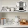 Tefal Convenient Series Deluxe VC502D Vaporera 3 cestas Encimera 900 W Acero inoxidable, blanco