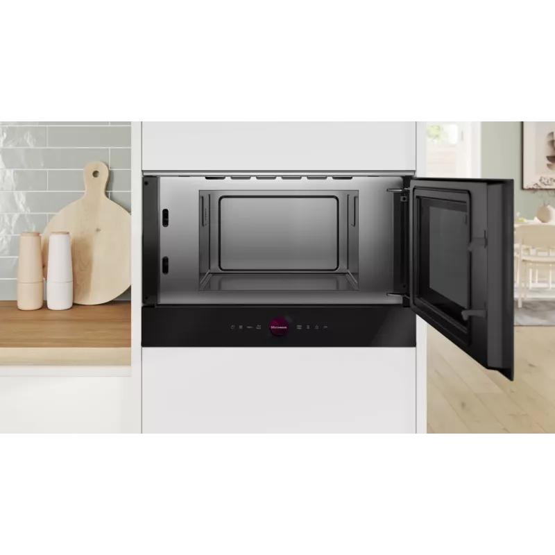 Microondas Bosch Serie 8 BFR7221B1 negro microondas solo empotrable 21 L 900 W