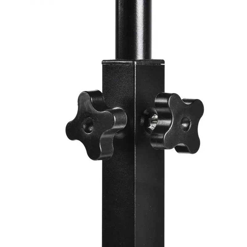 Soporte de mesa móvil y portátil con altura ajustable MACLEAN MC-121 B – altura, inclinación y ruedas ajustables, carga de 30 kg, negro