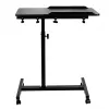 Soporte de mesa móvil y portátil con altura ajustable MACLEAN MC-121 B – altura, inclinación y ruedas ajustables, carga de 30 kg, negro