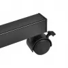 Soporte de mesa móvil y portátil con altura ajustable MACLEAN MC-121 B – altura, inclinación y ruedas ajustables, carga de 30 kg, negro