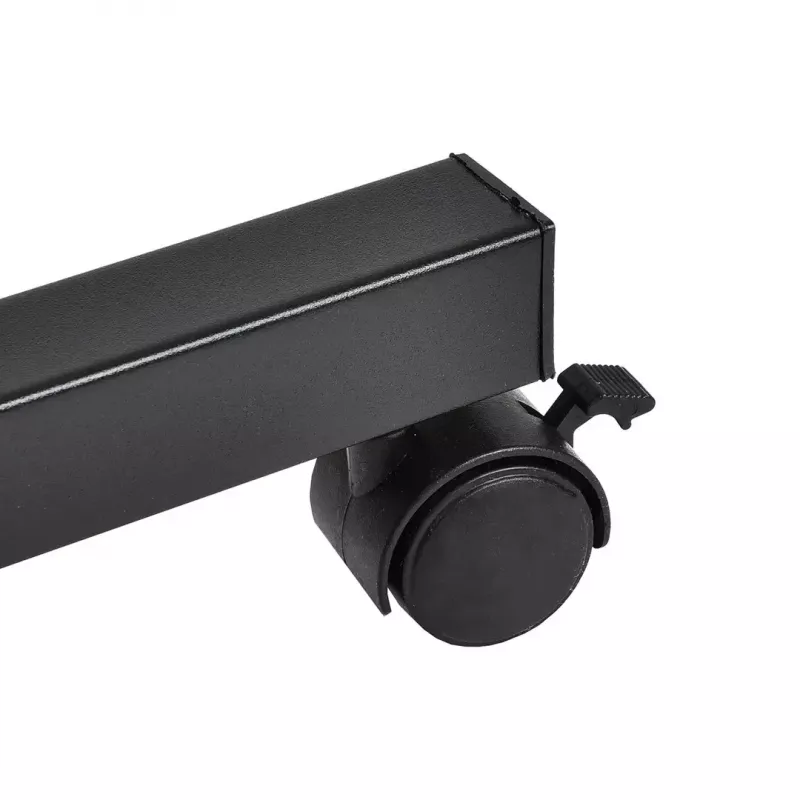 Soporte de mesa móvil y portátil con altura ajustable MACLEAN MC-121 B – altura, inclinación y ruedas ajustables, carga de 30 kg, negro