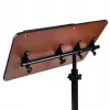 Soporte de mesa móvil y portátil con altura ajustable MACLEAN MC-121 B – altura, inclinación y ruedas ajustables, carga de 30 kg, negro
