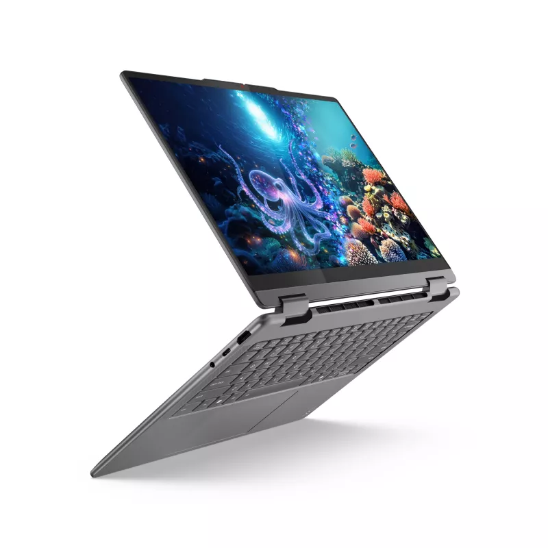 Portátil Lenovo YOGA 7 2-in-1 14 inch Ultra 5 226V, 16GB LPDDR5x, 1TB NVMe, OLED WUXGA, Windows 11 Home, Luna Grey