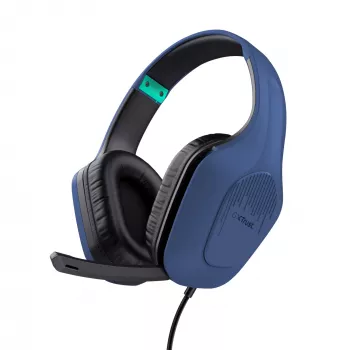 Auriculares Trust GXT 415B Zirox con cable diadema gaming azul