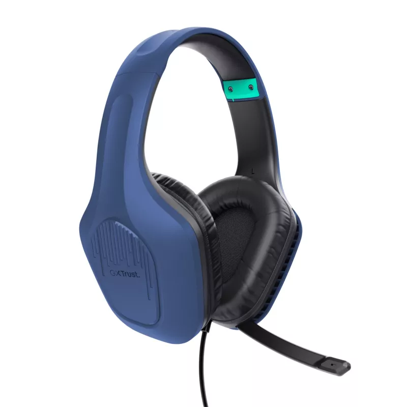 Auriculares Trust GXT 415B Zirox con cable diadema gaming azul