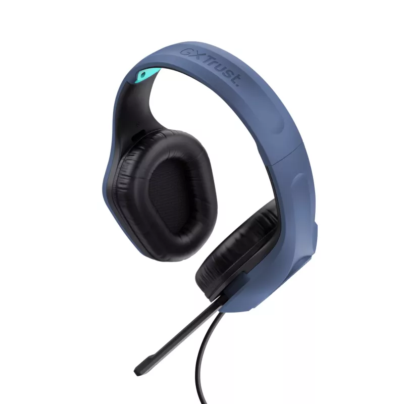 Auriculares Trust GXT 415B Zirox con cable diadema gaming azul