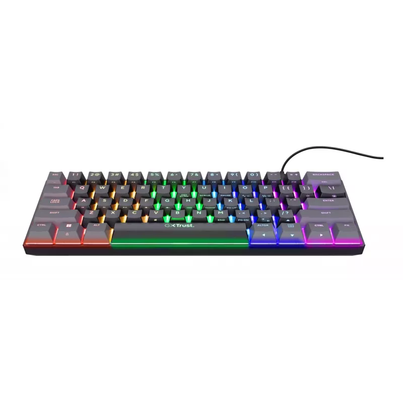 Trust GXT 867 Acira Teclado Gaming USB QWERTY US-Englisch Negro
