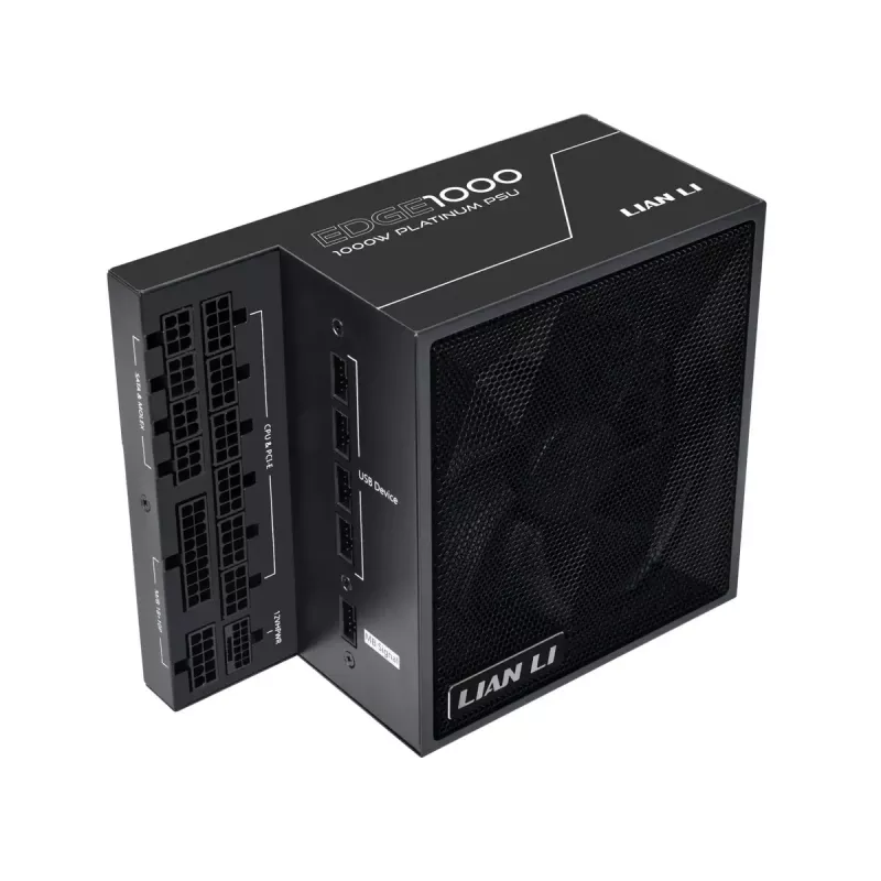 Lian Li EDGE EG1000 Fuente de alimentación ATX 3.1 de 1000 W, 80 PLUS Platinum, negro