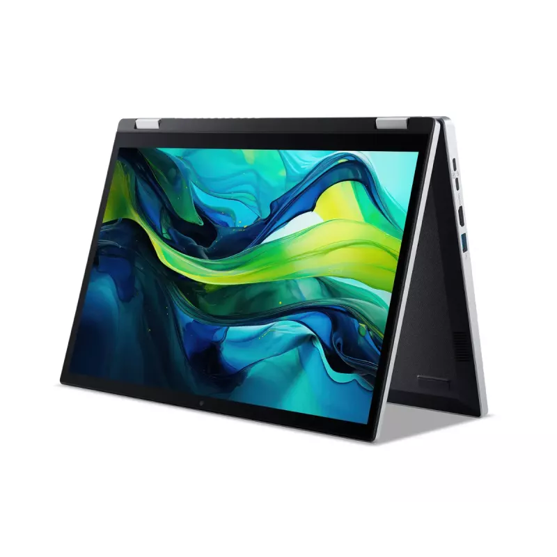 Portátil híbrido (2 en 1) Acer Aspire Go Spin 14 AGSP14-31PT-C72L — 14 pulgadas WUXGA Pantalla táctil, Intel N150, 16 GB LPDDR5, 512 GB SSD, Windows 11 Home, Plata