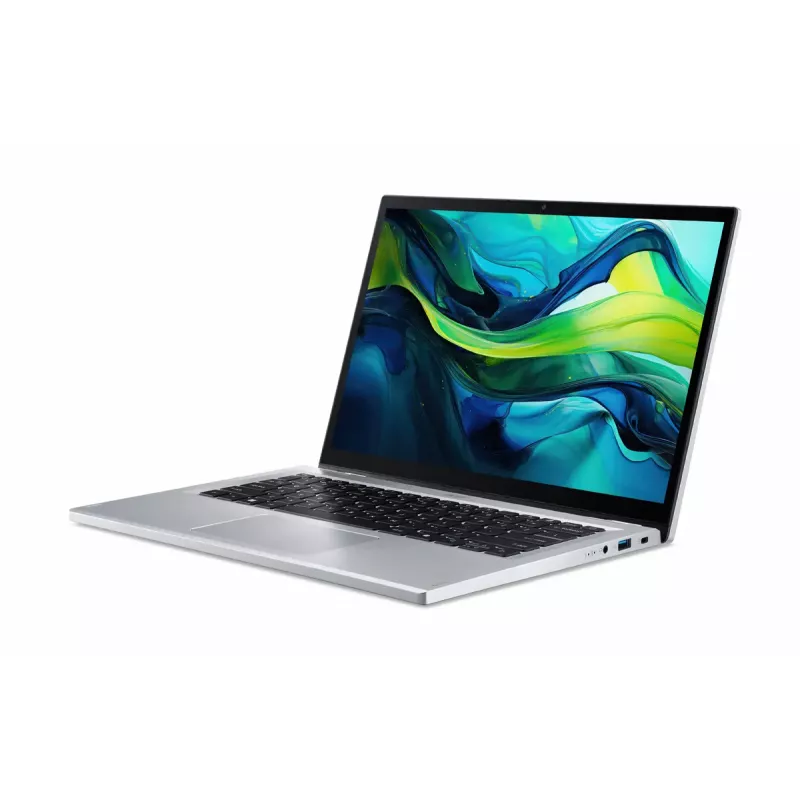 Portátil híbrido (2 en 1) Acer Aspire Go Spin 14 AGSP14-31PT-C72L — 14 pulgadas WUXGA Pantalla táctil, Intel N150, 16 GB LPDDR5, 512 GB SSD, Windows 11 Home, Plata