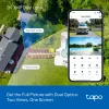 TP-Link Tapo Cámara de seguridad exterior de doble lente con giro/inclinación, Cámara de seguridad IP, Exterior, Cableado e Inalámbrico, Montaje en techo/pared/mástil, Blanco, Esférico