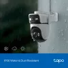 TP-Link Tapo Cámara de seguridad exterior de doble lente con giro/inclinación, Cámara de seguridad IP, Exterior, Cableado e Inalámbrico, Montaje en techo/pared/mástil, Blanco, Esférico