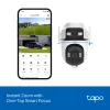 TP-Link Tapo Cámara de seguridad exterior de doble lente con giro/inclinación, Cámara de seguridad IP, Exterior, Cableado e Inalámbrico, Montaje en techo/pared/mástil, Blanco, Esférico