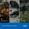 TP-Link Tapo Cámara de seguridad exterior de doble lente con giro/inclinación, Cámara de seguridad IP, Exterior, Cableado e Inalámbrico, Montaje en techo/pared/mástil, Blanco, Esférico
