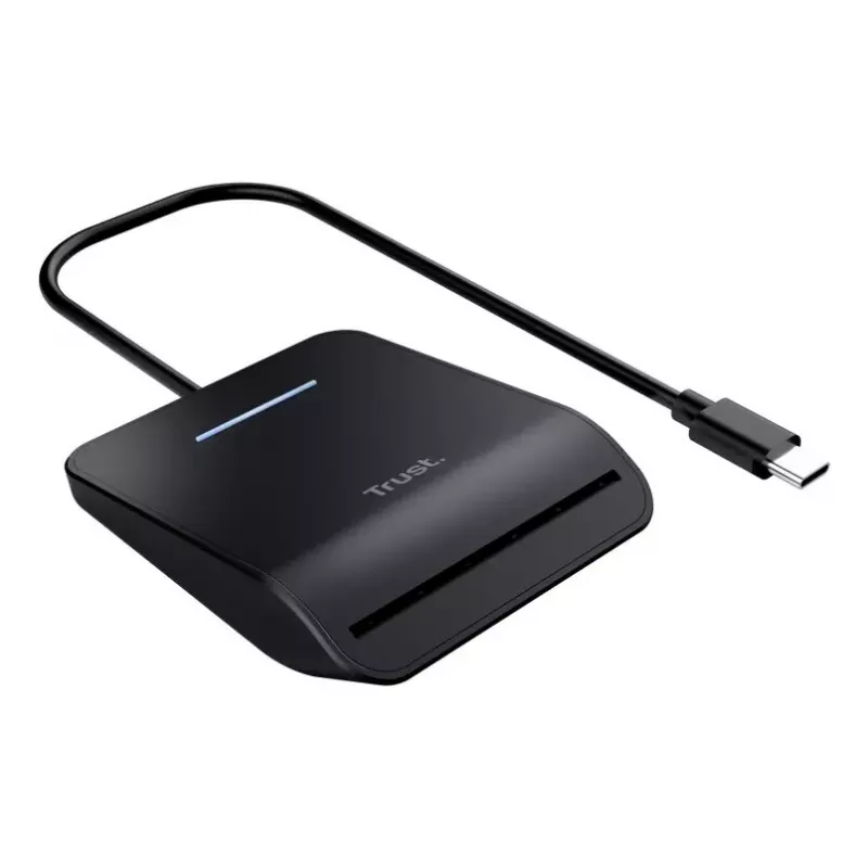 Trust Primo Lector de tarjetas inteligentes Interior USB USB Type-C Negro