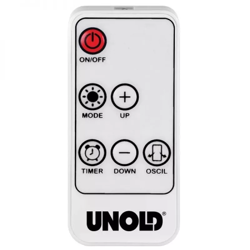 Unold 86430 calefactor eléctrico para interior Negro, Blanco 2000 W calefactor eléctrico con ventilador