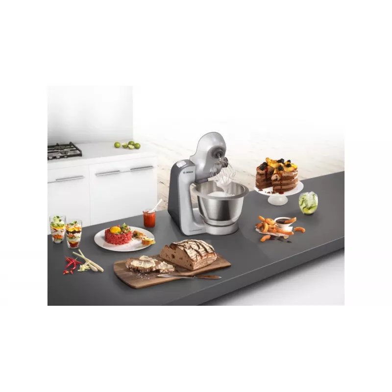 Bosch MUM59S81DE robot de cocina 1000 W 3,9 L negro, acero inoxidable