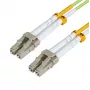 Cable de fibra óptica MicroConnect FIB551005 — OM5, 5 m, LC–LC, núcleo 9 µm, dúplex completo, verde