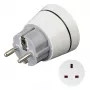 Hama 00223452 adaptador de viaje tipo F tipo G (UK) blanco