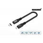 Cable USB-C a USB-C USB4 Gen 3x2 MicroConnect MC-LS-USB4CC0.15, 0,15 m, negro
