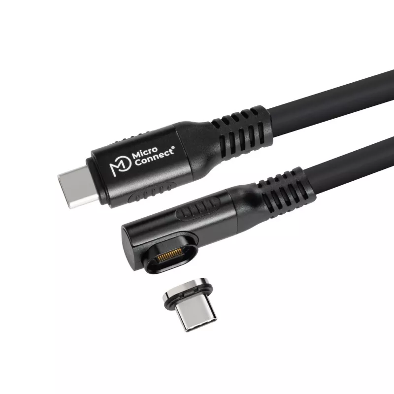 Cable USB-C a USB-C USB4 Gen 3x2 MicroConnect MC-LS-USB4CC0.15-A – 0,15 m, negro