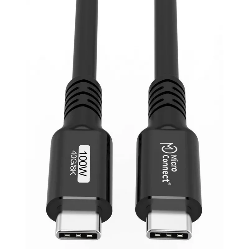 Microconnect USB4CC015 cable USB USB4 Gen 3x2 0,15 m USB-C negro