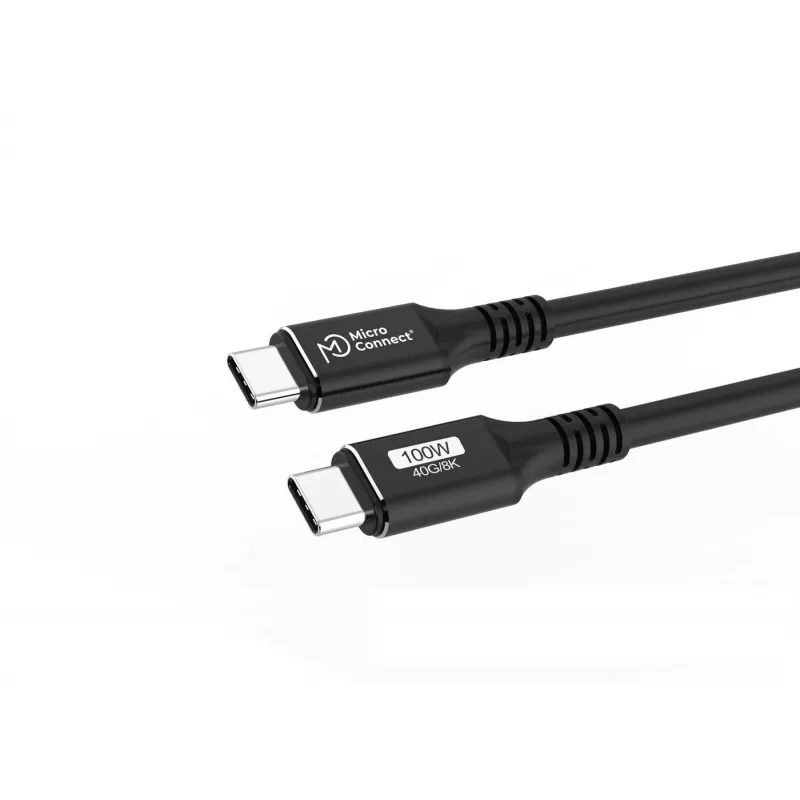 Microconnect USB4CC015 cable USB USB4 Gen 3x2 0,15 m USB-C negro