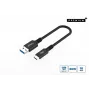 Cable USB Microconnect USB3.2AC015 USB 3.2 Gen 2 (3.1 Gen 2) 0,15 m USB C USB A negro
